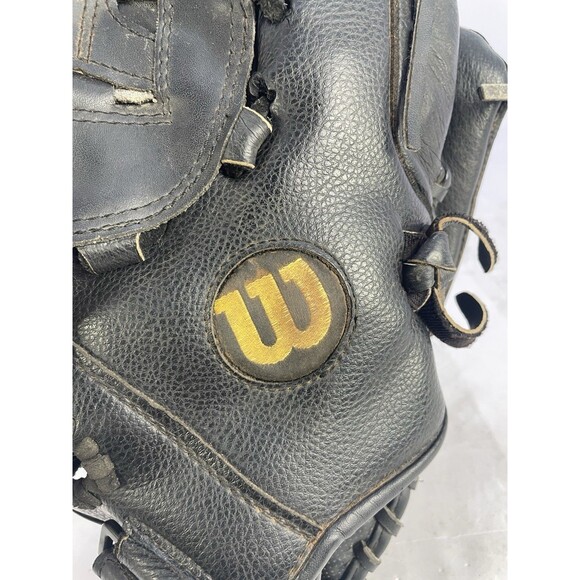 Wilson Elite Series BB/SB Glove RH Throw Black/Gray 13" Leather Custom Fit - Picture 5 of 9